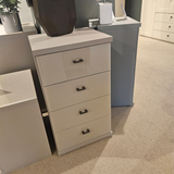 Wiemann MIAMI PLUS 4 Drawer Chest | Pebble Grey Glass