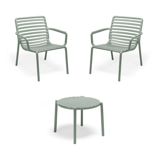 Doga Garden Set | 2 Relax Chairs and Drinks Table