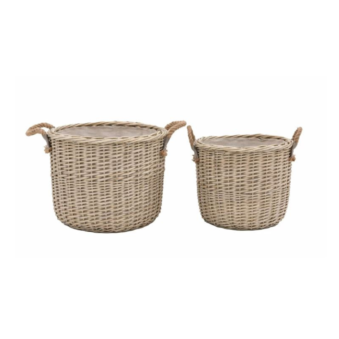 Paraiso Round Baskets Set of 2