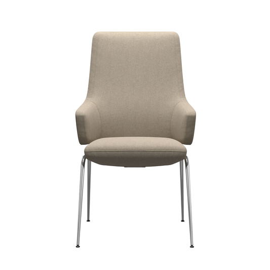 Stressless VANILLA Low Fabric Dining Chair with Arms and D300 Leg