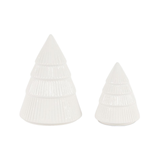Gallery Direct Woodland Set of 2 Ceramic Tree Ornaments