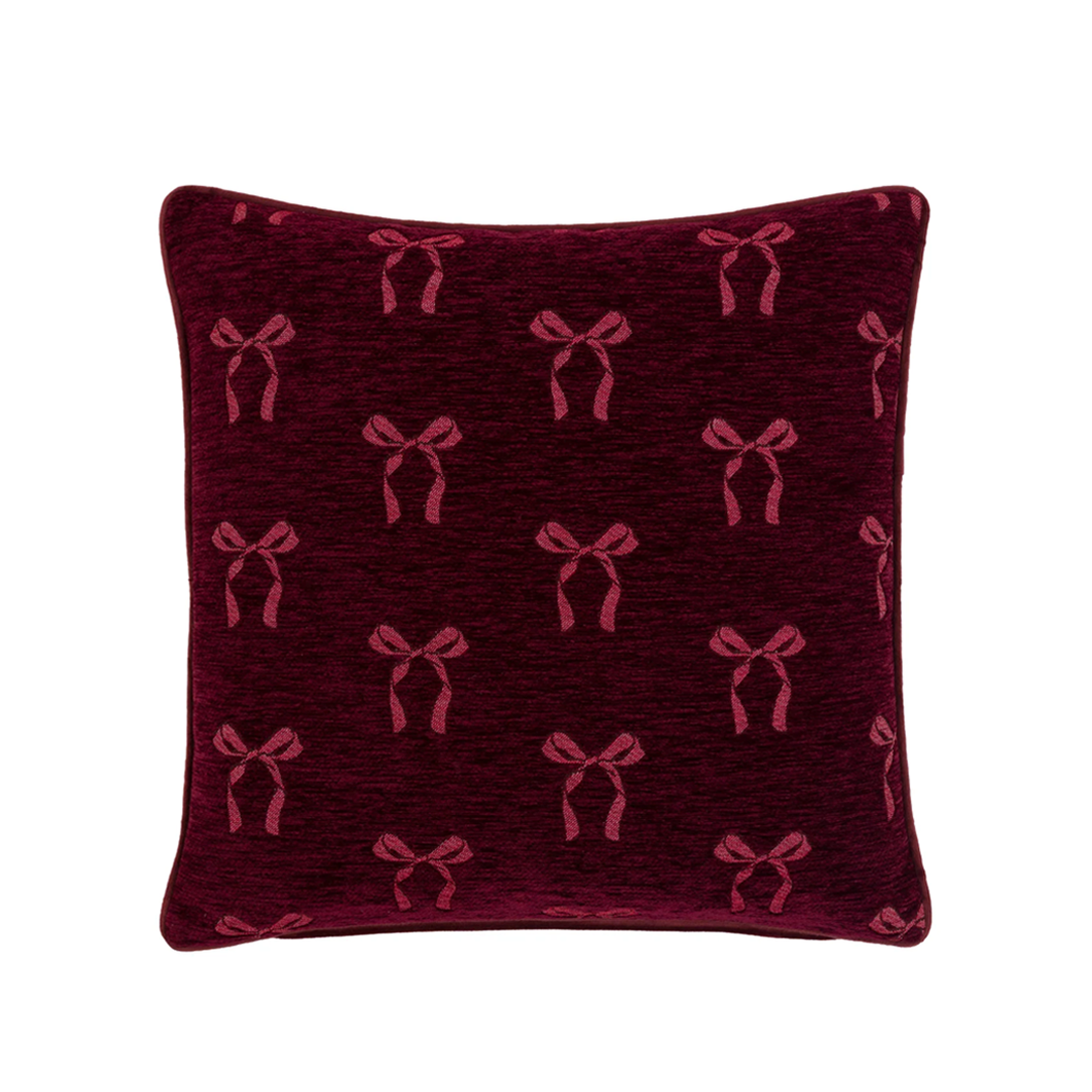 Gallery Direct Heritage Bow Chenille Cushion