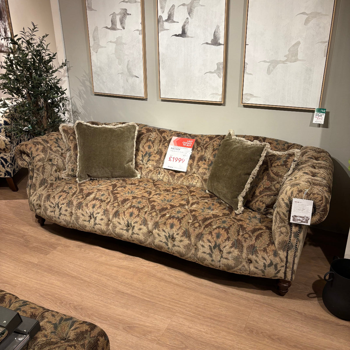Tetrad Matisse Grand Sofa and cushions