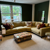 John Sankey VOLTAIRE Corner Sofa and EDITH Stool