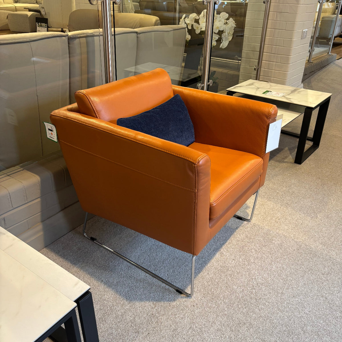 RYDE Leather Accent Chair