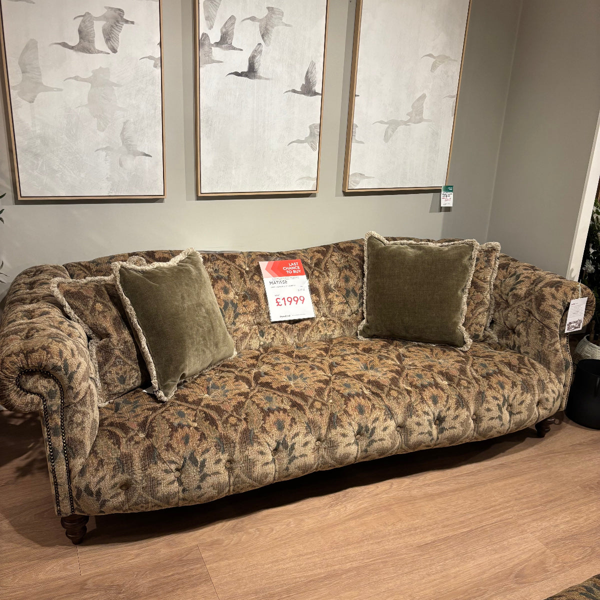 Tetrad Matisse Grand Sofa and cushions