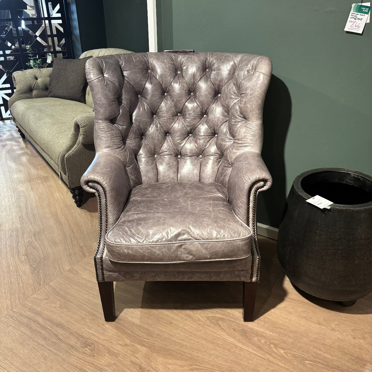 Tetrad BRADLEY Leather Wing Chair