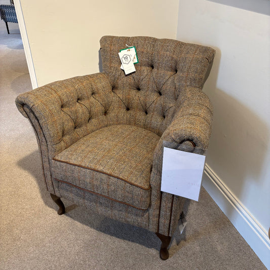 Ascot Harris Tweed Accent Chair 2