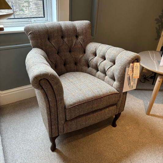 Ascot Harris Tweed Accent Chair 1