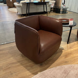 Natuzzi Editions WALLY Leather Swivel Chair 2