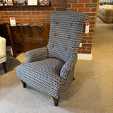 John Sankey HAWTHORNE Chair | Navy and Cream Fabric