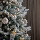 Jako Marbled Bronze Baubles - Set of 6