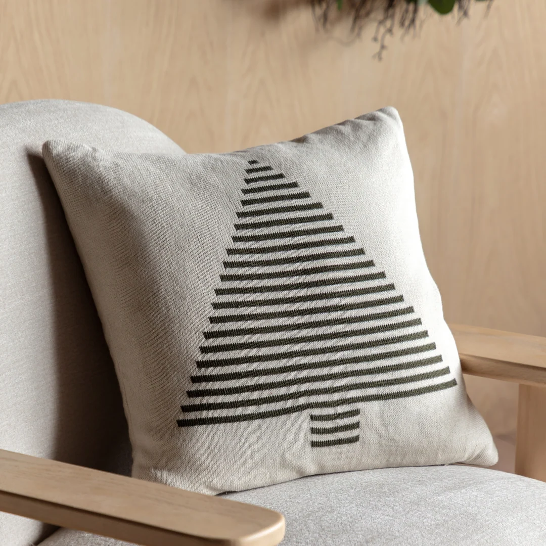 Gallery Direct Woodland Tree Knit Cushion
