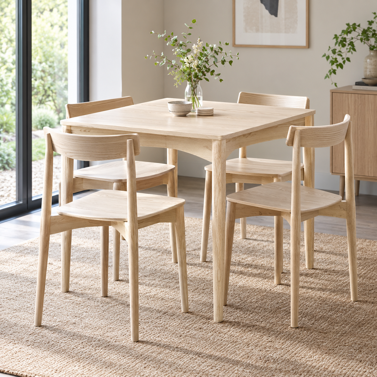 IN-STOCK | Ercol LUCA Table and 4 Lara Chairs