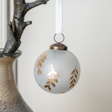 Mistel White Gold Baubles - Set of 4