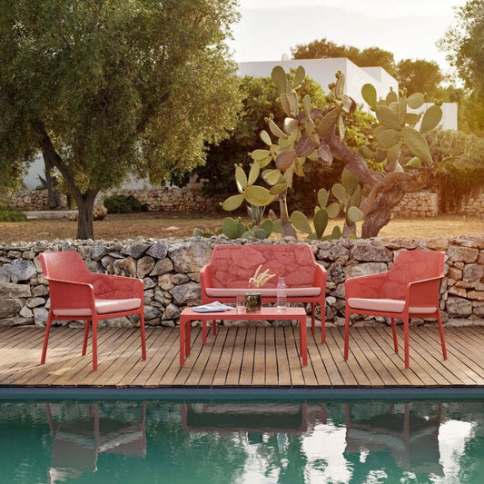Nardi Net Bench Set | Corallo Red