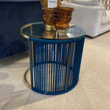 Rhonda Lamp Table in Blue