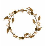 Gallery Direct Woodland Berry Leaf Gold Candle Ring
