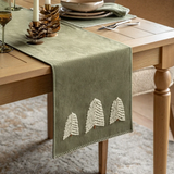 Gallery Direct Woodland Embroidered Trees Table Runner