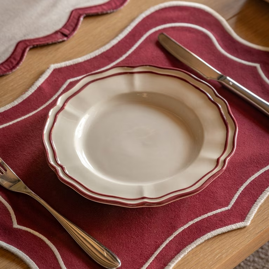 Gallery Direct Set of 4 Heritage Scallop Side Plates
