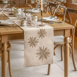 Gallery Direct Deco Luxe Snowflake Table Runner