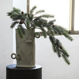Green Pine with Pinecones Branch