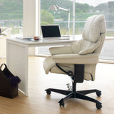 Stressless RENO Leather Recliner Chair and Footstool (M)