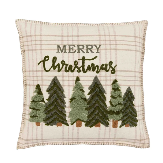 Gallery Direct Woodland Merry Christmas Trees Cushion