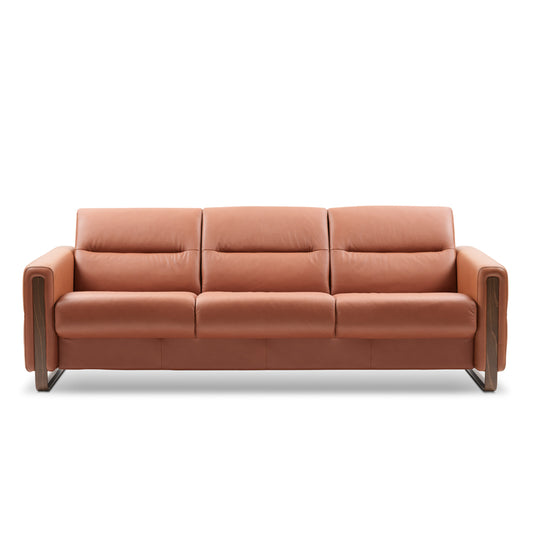 Stressless FIONA WOOD 3 Seater Leather Sofa