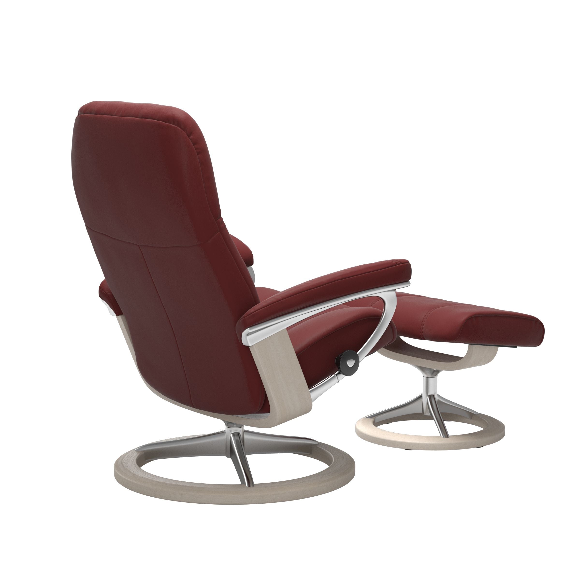 Stressless Consul Signature Leather Chair & Footstool (M)