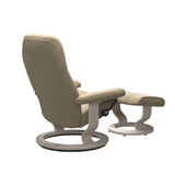 Stressless Consul Classic Fabric Chair & Footstool (S)