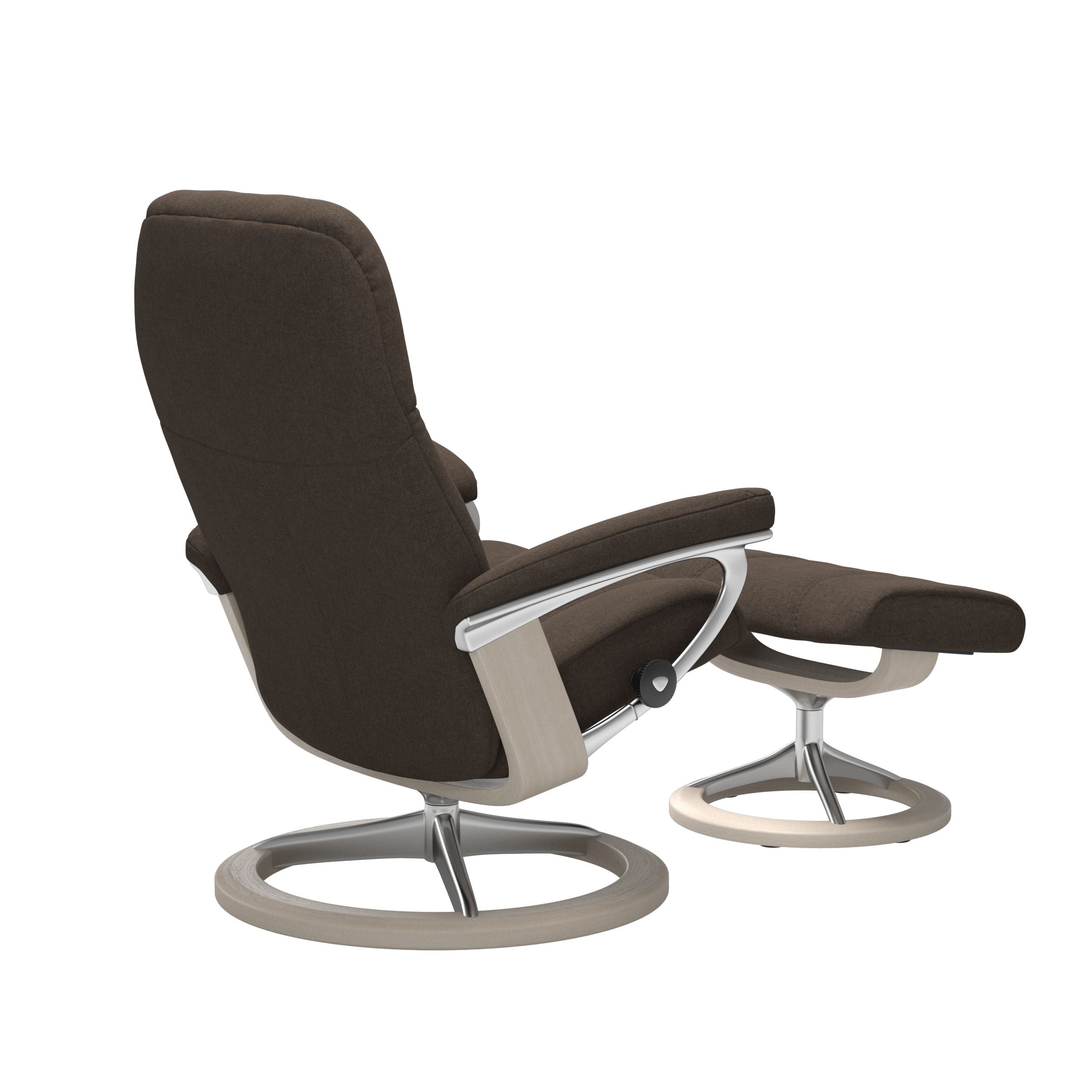 Stressless Consul Signature Fabric Chair & Footstool (S)