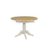 Stag Cromwell Round Extending Single Pedestal Table