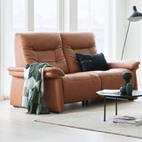 Stressless Mary Wood 2 Seater Double Power Fabric Sofa