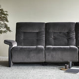 Stressless Mary Wood 2 Seater Double Power Leather Sofa