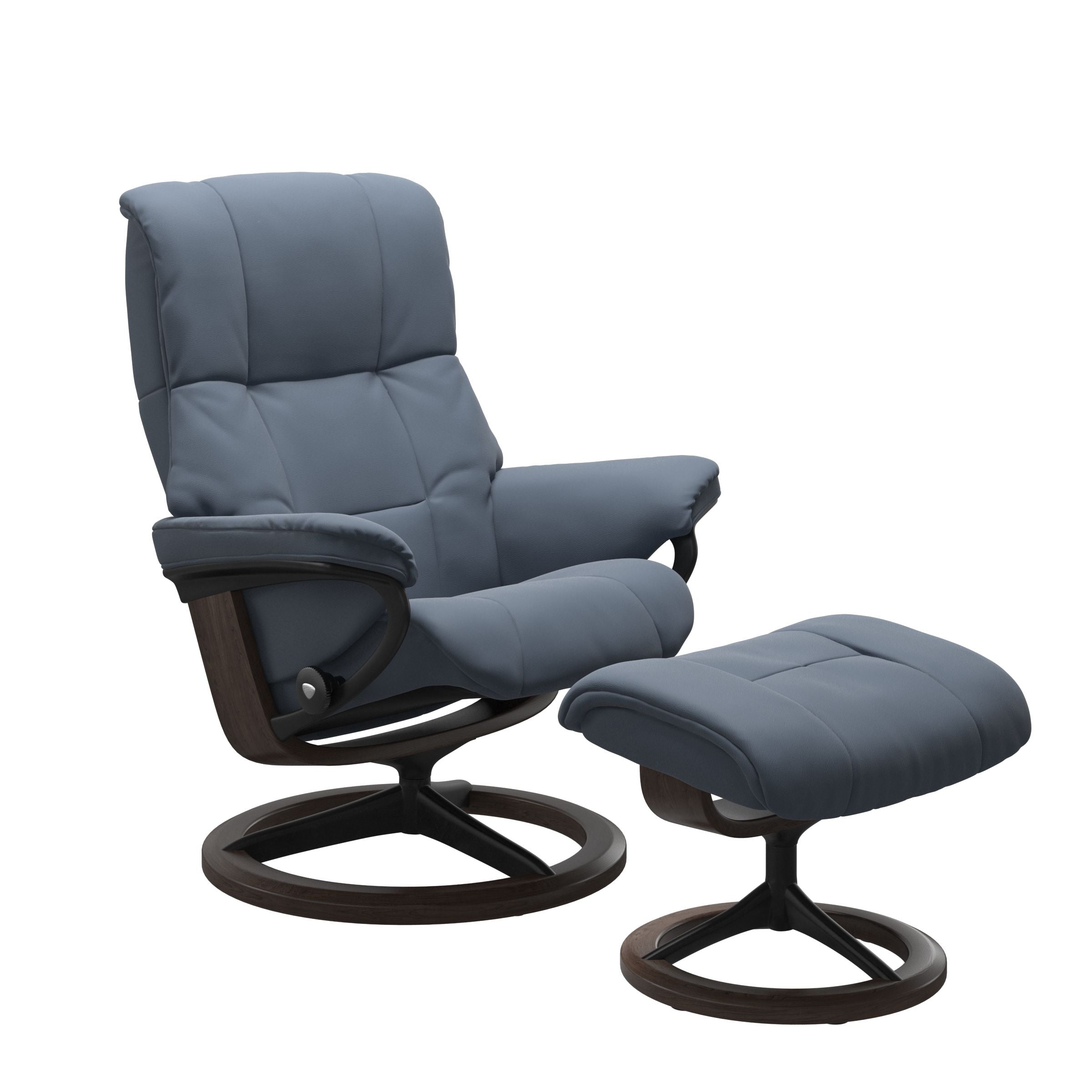 Stressless Mayfair Signature Leather Chair & Footstool (L)