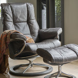 Stressless Mayfair Signature Leather Chair & Footstool (M)