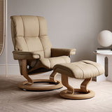 Stressless Mayfair Classic Leather Chair & Footstool (S)