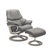 Stressless Reno Signature Leather Chair & Footstool (M)