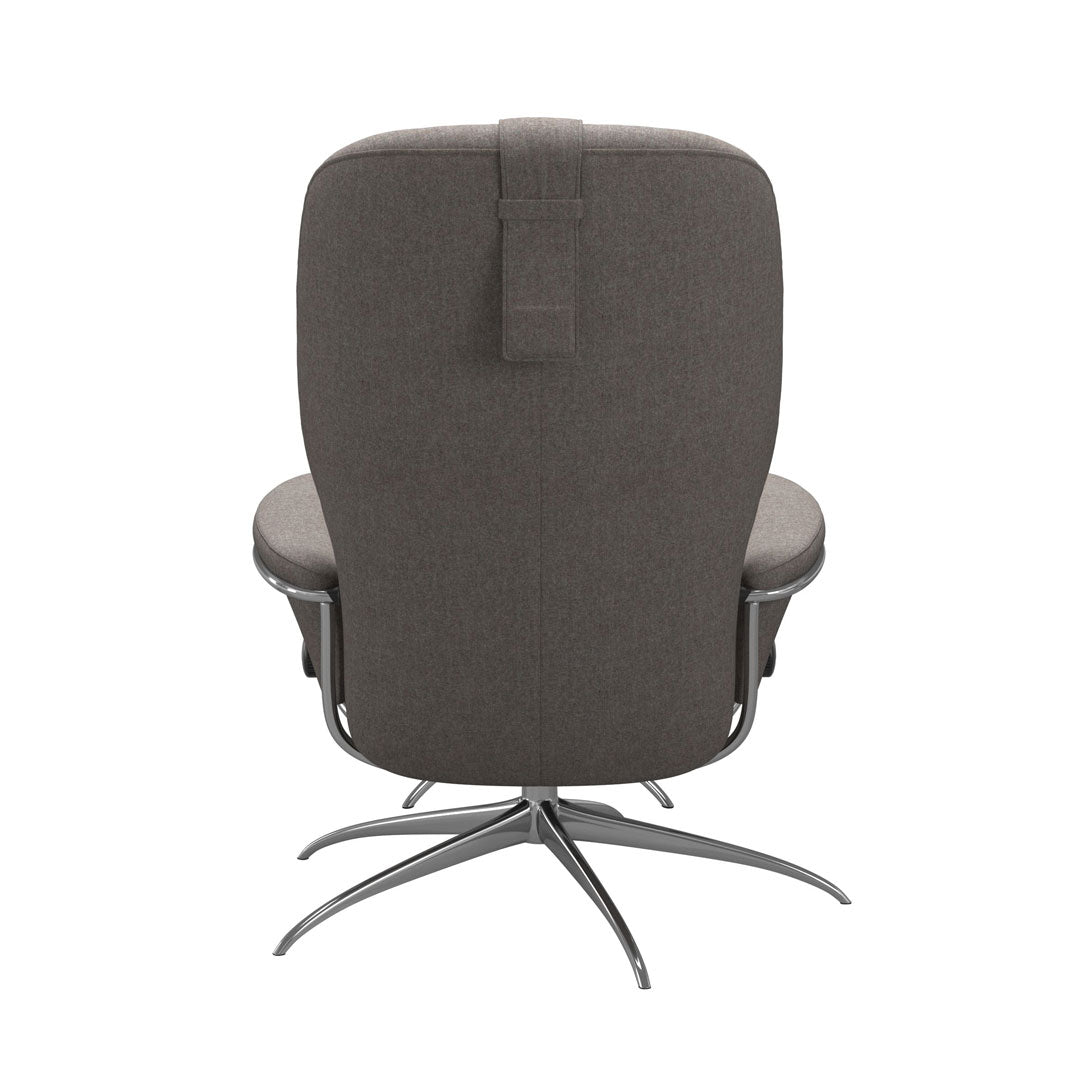 Stressless Rome Star High Back Chair and Footstool (Fabric)
