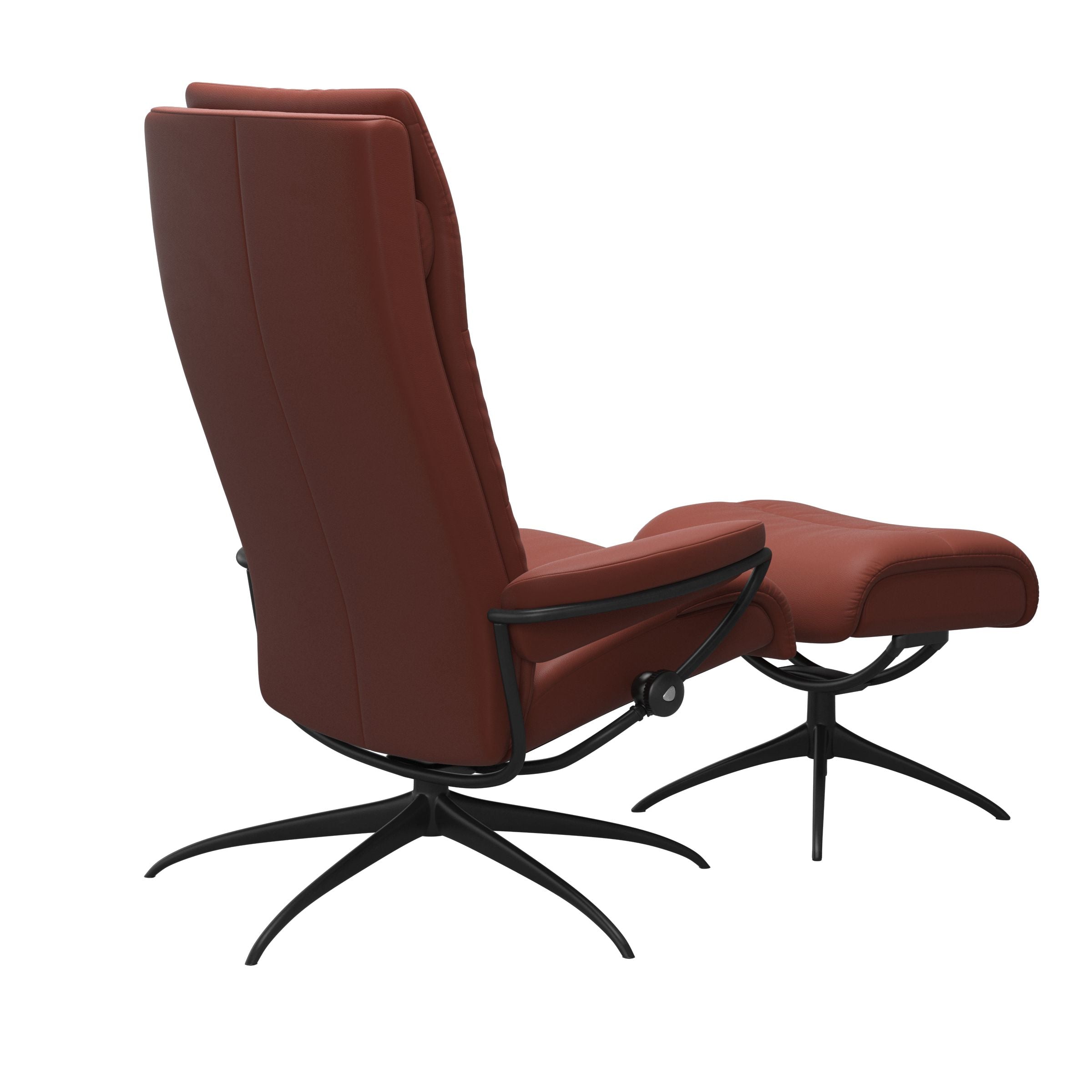 Stressless Tokyo Star High Back Leather Chair with Footstool