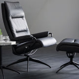 Stressless Tokyo Star High Back Fabric Chair with Footstool