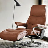 Stressless View Classic Fabric Chair & Footstool (L)